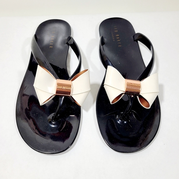 Ted Baker Shoes Ted Baker Womens Ettiea Jelly Bow Flip Flops